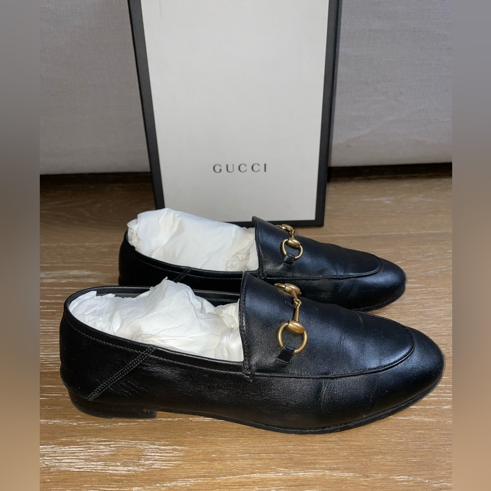 Gucci Black Brixton Horsebit Loafer SZ 37